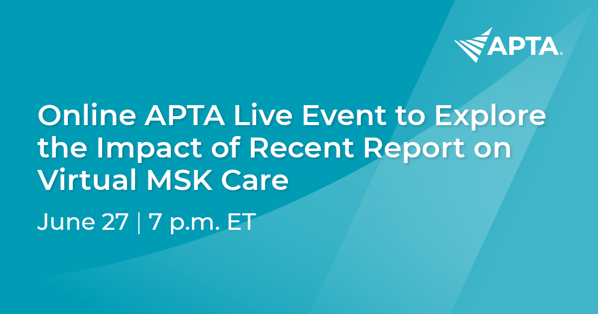 News | Online APTA Live Event to Explore the Impact of Recent Report on ...